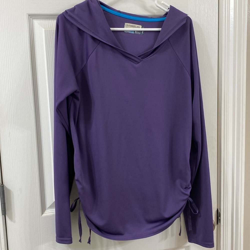 Purple sweat shirt